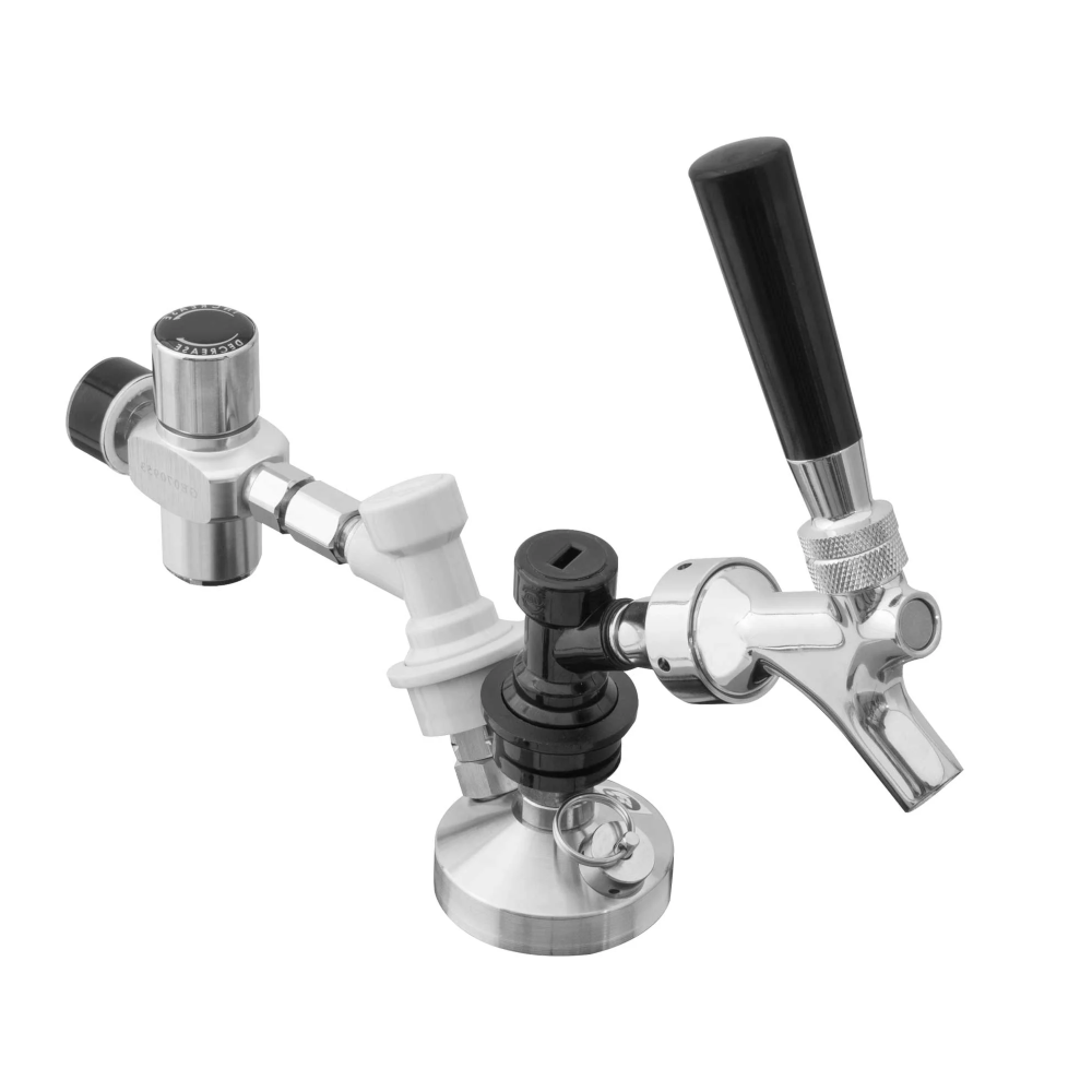 Baridi DH103 Deluxe Euro Style Faucet Single Pub Bar Draft Beer Tap with CO2 Regulator