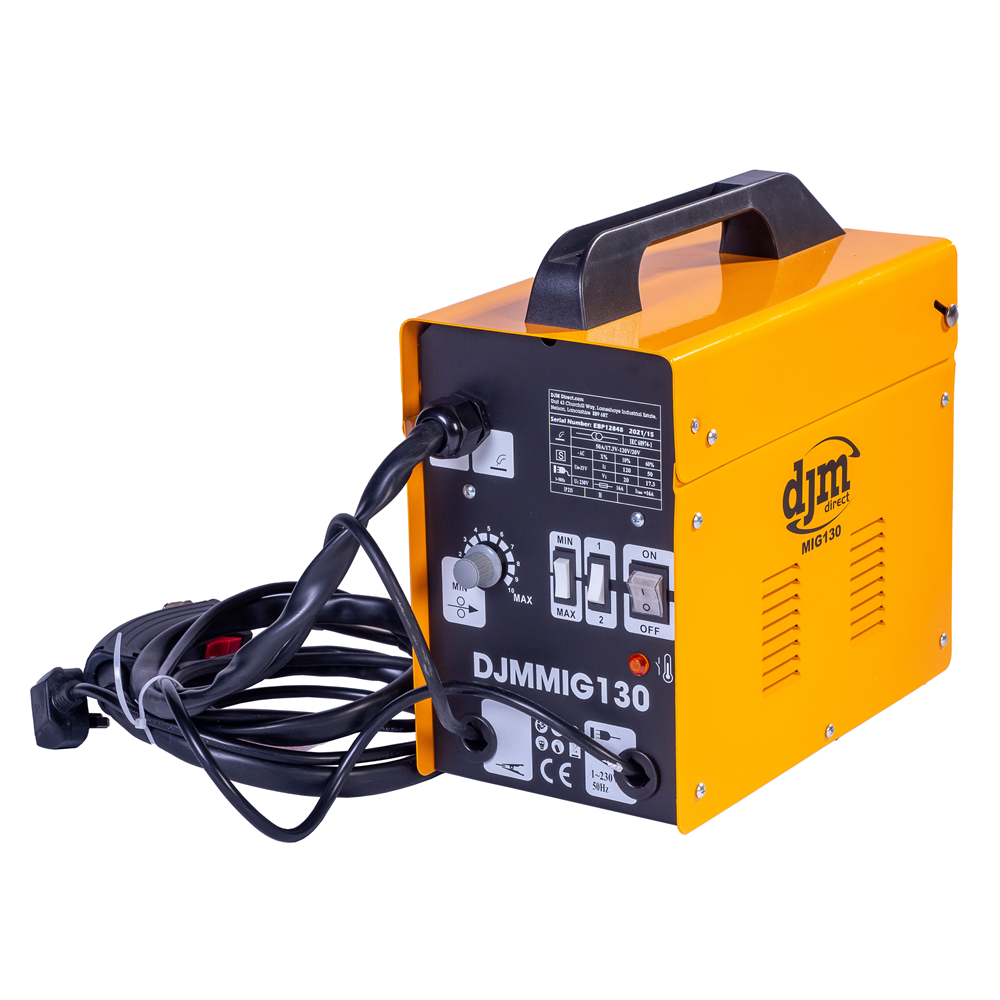 DJM Direct DJMMIG130 Professional Gasless No Gas MIG Welding Machine 130A 130Amp 230V