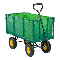 DJM Direct DJM1845 Heavy Duty Garden Outdoor Wheelbarrow Portable Storage Cart Trolley 300kg