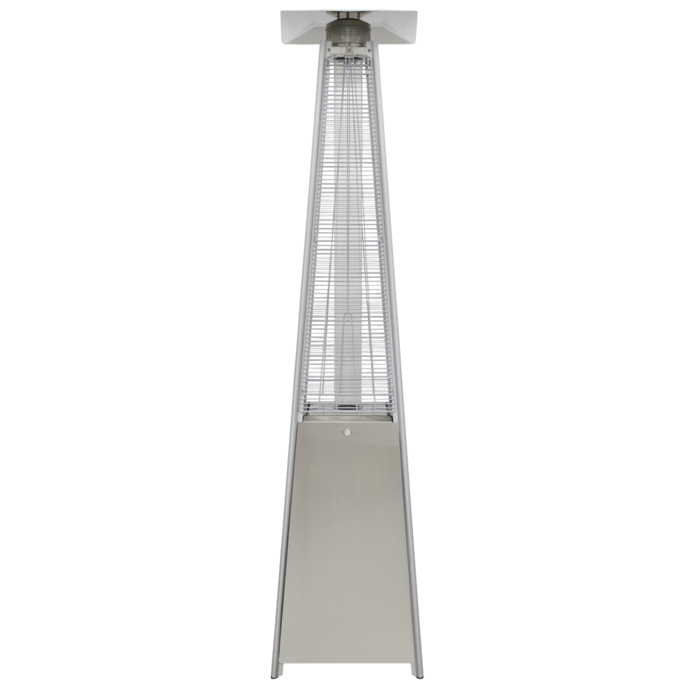 Dellonda Pyramid Gas Patio Heater 13kW - Stainless Steel - A