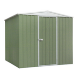 Dellonda Galvanized Steel Outdoor Storage Shed 7.5ft x 7.5ft - Green
