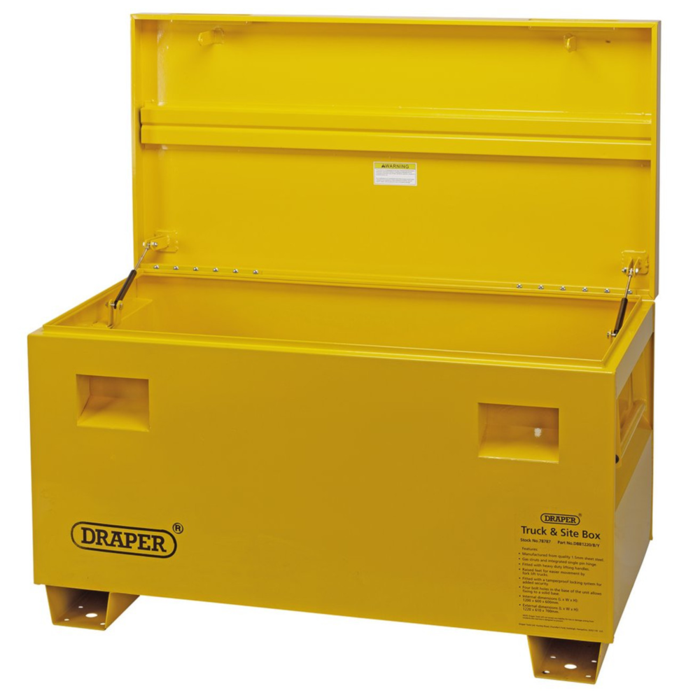 Draper 78787 Contractors Steel Tool & Equipment Security Storage Site Truck Box 1220 x 610 x 700mm