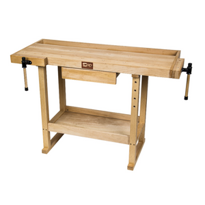 SIP 01443 Woodworking Carpentry Workshop Beech Wood Work Bench with 1 Drawer 1320mm