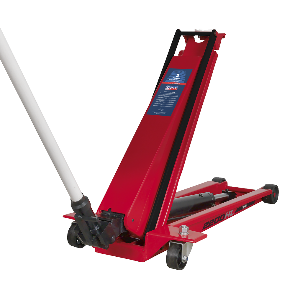 Sealey 2 Tonne High Lift Low Profile Trolley Jack - Red - C