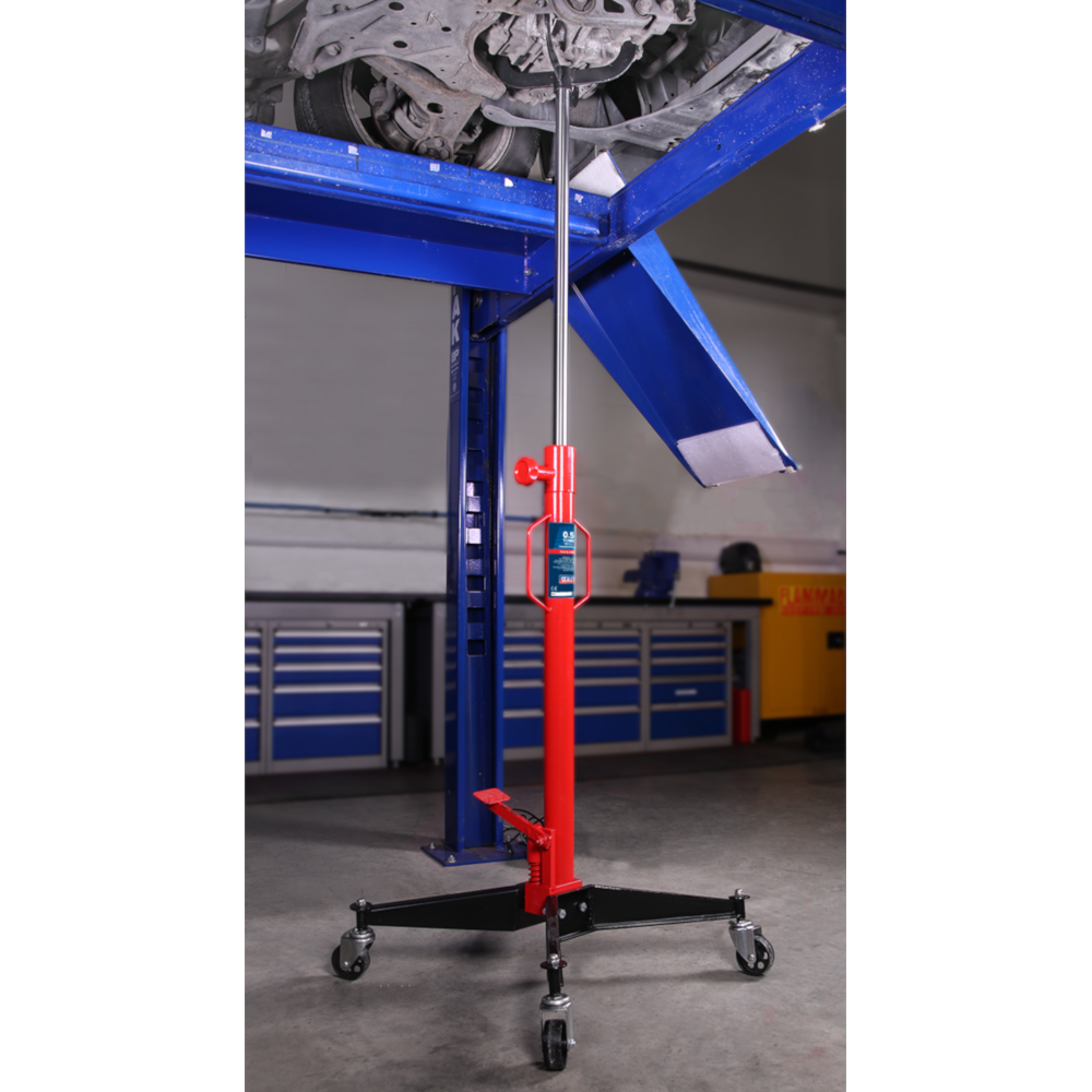 Sealey 500ETJ 0.5 Tonne Vertical Transmission Gearbox Support Jack Garage Workshop Lift