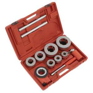 Sealey PTK992 Pipe Threading Kit 3/8in - 2in BSPT Dies