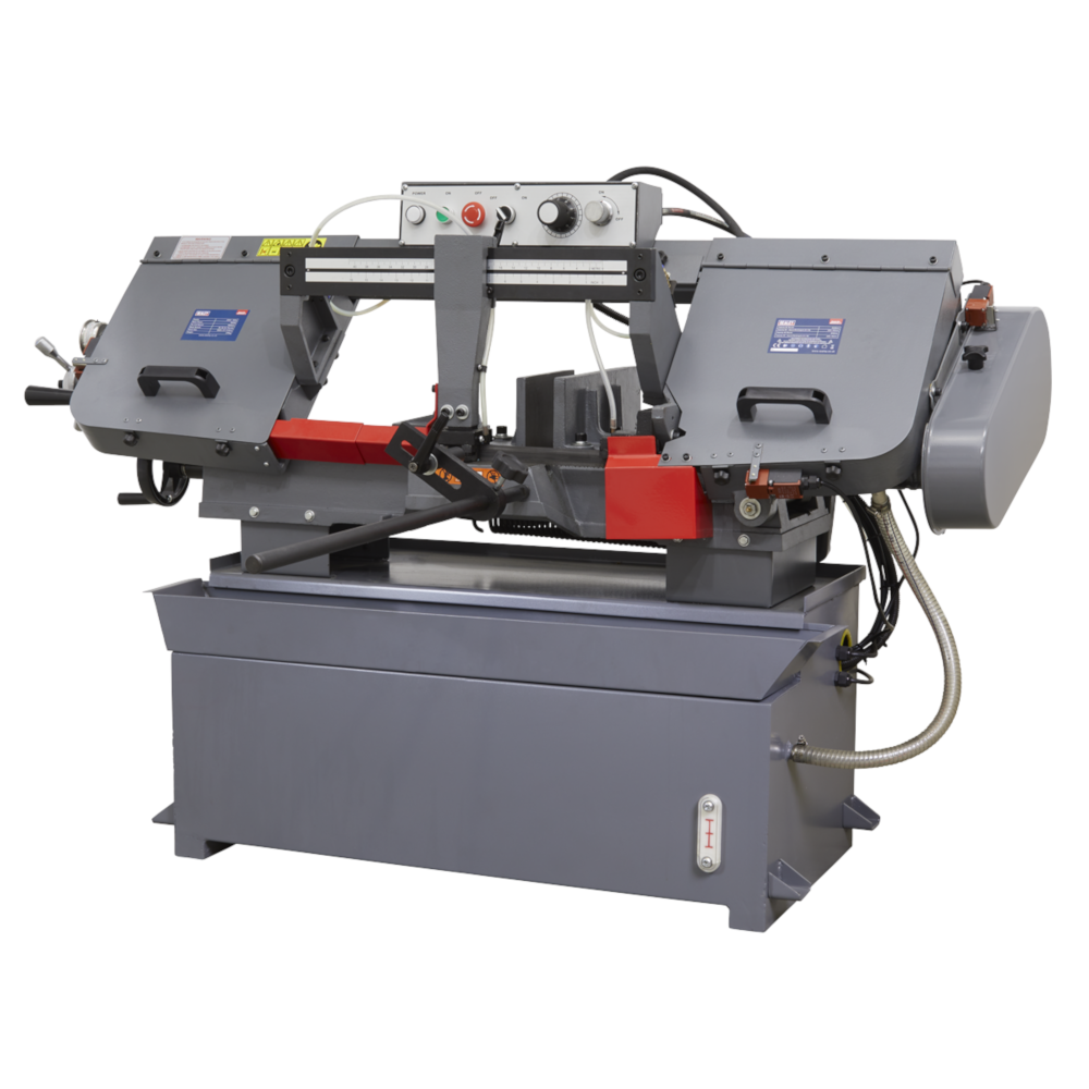 Sealey SM353CE Horizontal Metal Cutting Band Saw with Hydraulic Arm 400mm 1500W 230V