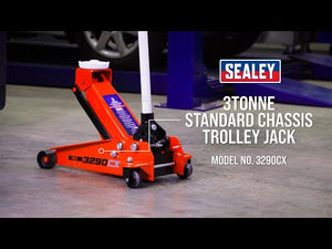 Sealey 3tonne Trolley Jack - 3290CX: The Ultimate Professional Jack for Roadside and Workshop Use