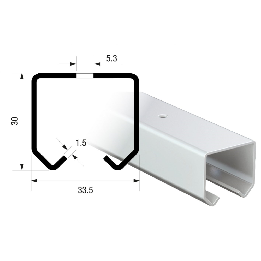 Runners Series Industrial Sliding Privacy Curtain Steel Track System Kit Set 125kg