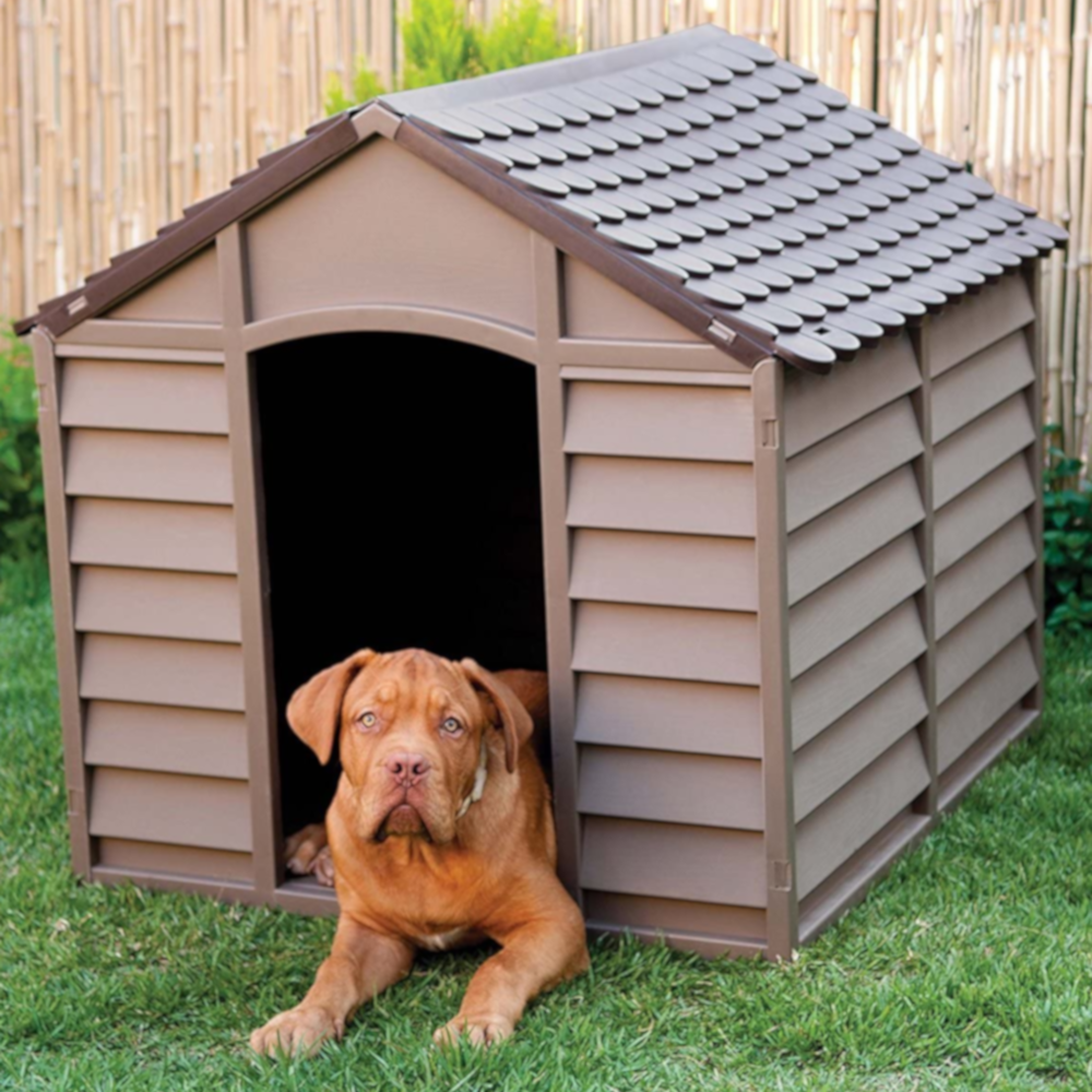 Starplast Small Plastic Dog Kennel Shelter DJM Direct