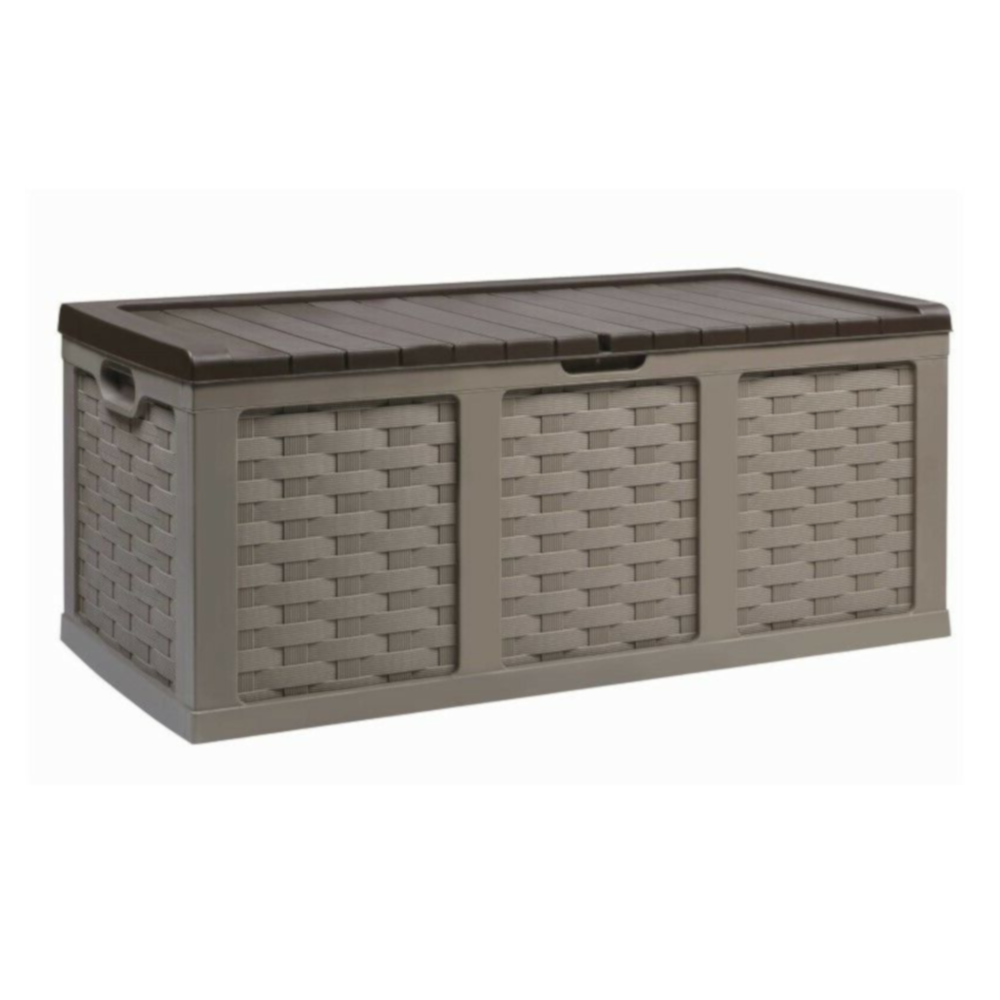 Starplast XXL Rattan Outdoor Plastic Storage Box 634ltr | DJM Direct